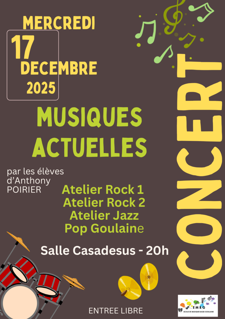 Musiques Actuelles, Mercr. 17 déc., 20h00