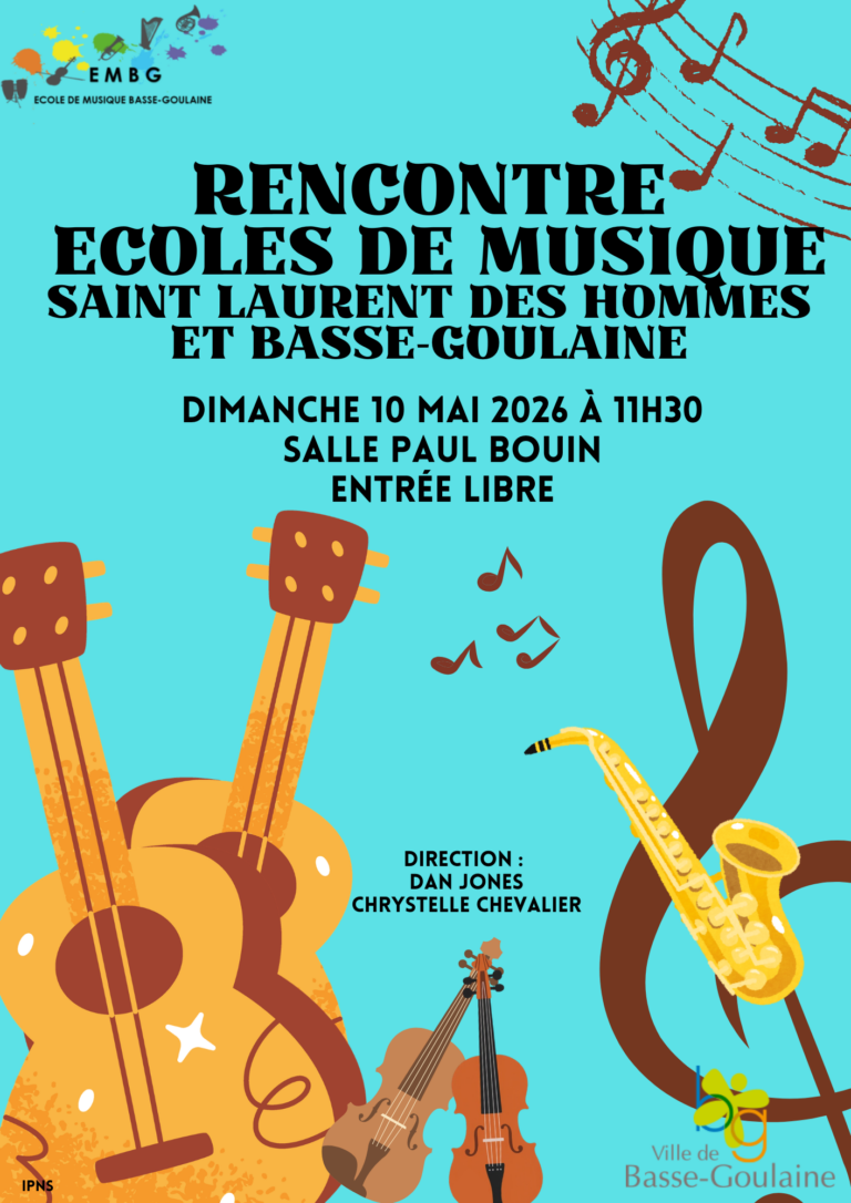 Rencontre écoles de musique de Saint-Laurent-des-Hommes et de Basse-Goulaine